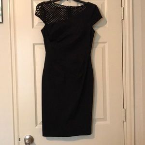 Black pleated Calvin Klein dress